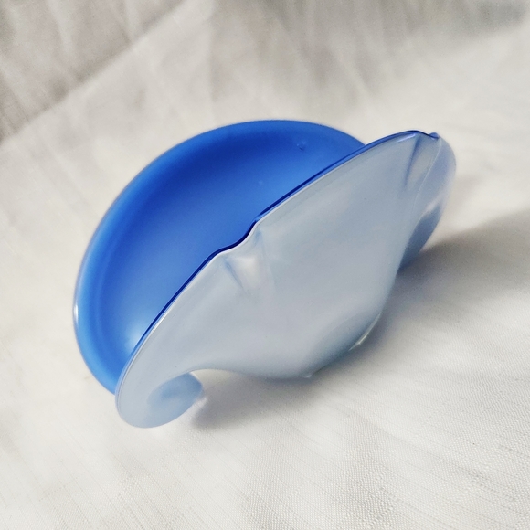 Italian Vintage Glass Two Color Triangular Shaped Catchall...